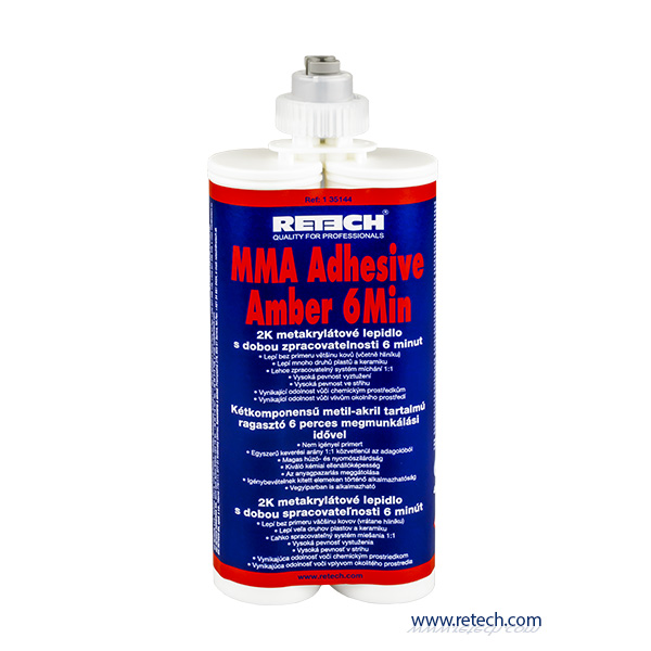 MMA Adhesive Amber 6 Min / 400 ml