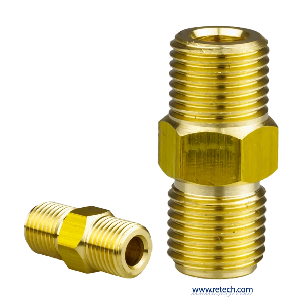 Double Nipple Fitting 1/4" - 1/4"