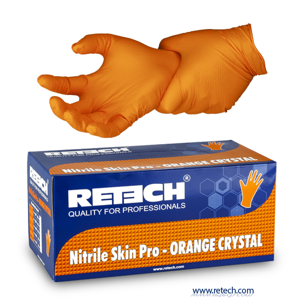 Nitrile Skin Pro - Orange Crystal - M